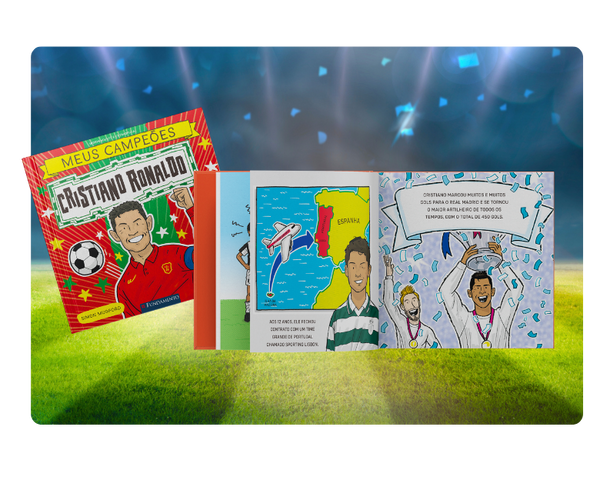 Kit Meus Campeões - 3 Livros Infantis (Neymar, Messi e CR7)