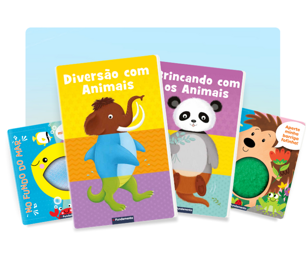 Kit Aprendendo Os Animais - 7 Livros para Bebês