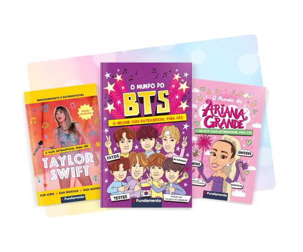 Kit Estrelas da Música - Taylor Swift, Ariana Grande e BTS