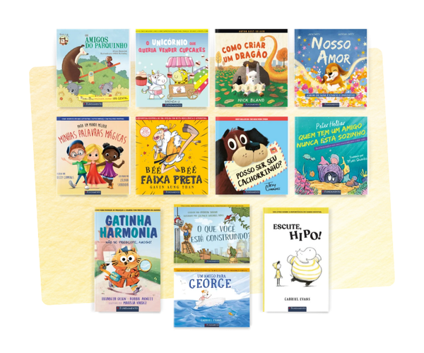 Kit 12 Livros Infantis para Crianças de 3-6 Anos