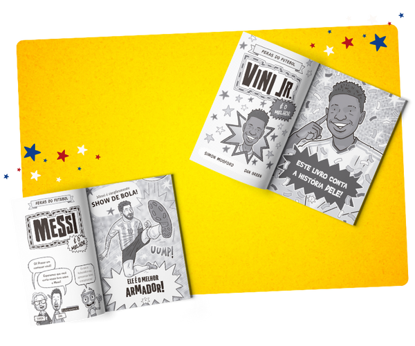 Kit Feras do Futebol - 3 Livros (Mbappé + CR7 + Messi)