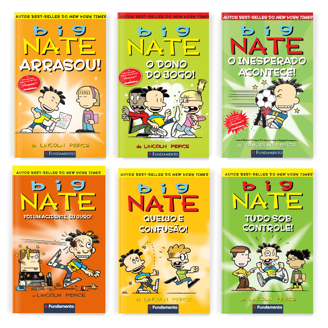 Kit Big Nate - 6 Livros | Editora Fundamento