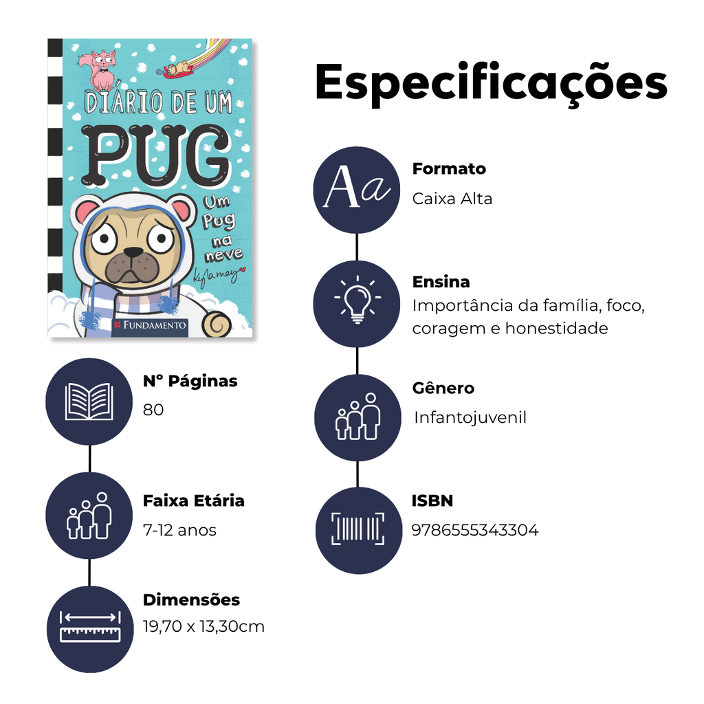 Diário de Um Pug: Um Pug na Neve