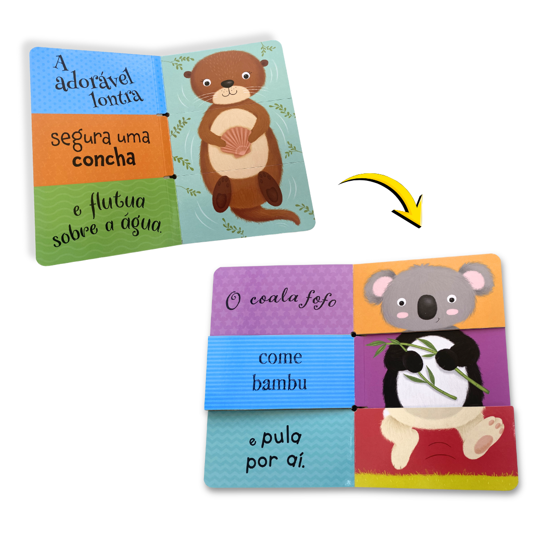 Kit Aprendendo Os Animais - 7 Livros para Bebês