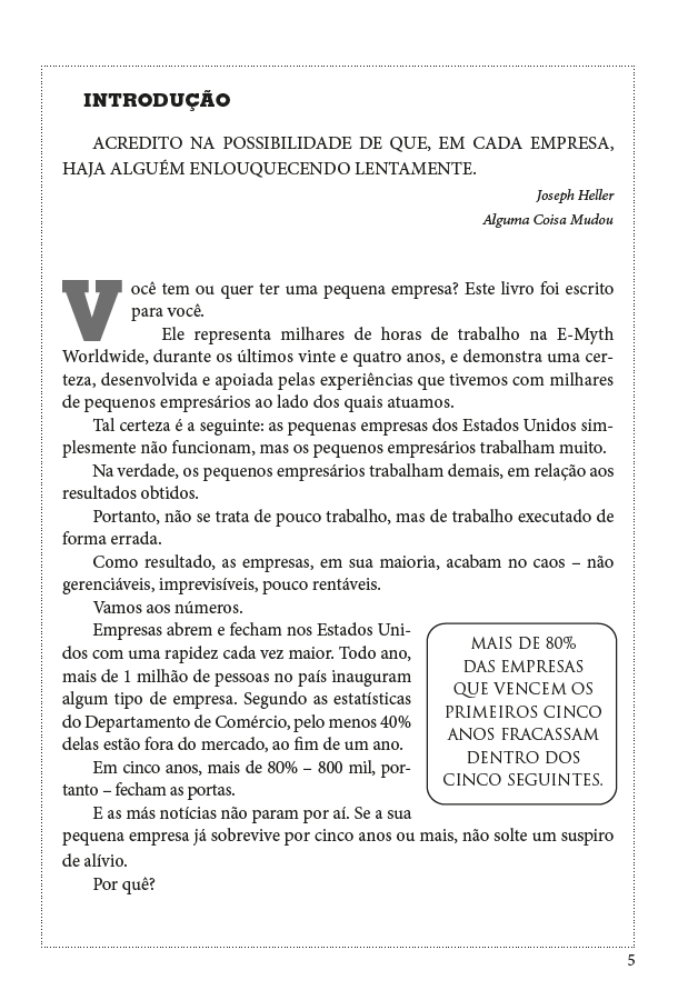 Kit com 50 Livros Mito do Empreendedor