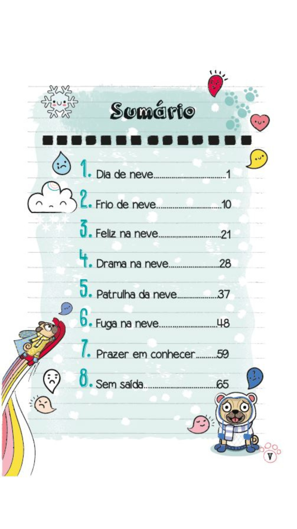 Diário de Um Pug : Um Pug na Neve