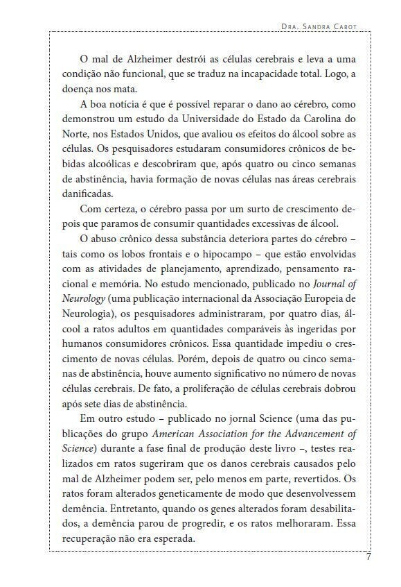Alzheimer - o Programa Inovador para Prevenção e Tratamento