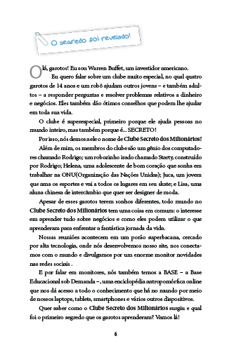 O Clube Secreto dos Milionários: Seu Filho Vai Aprender com Warren Buffett