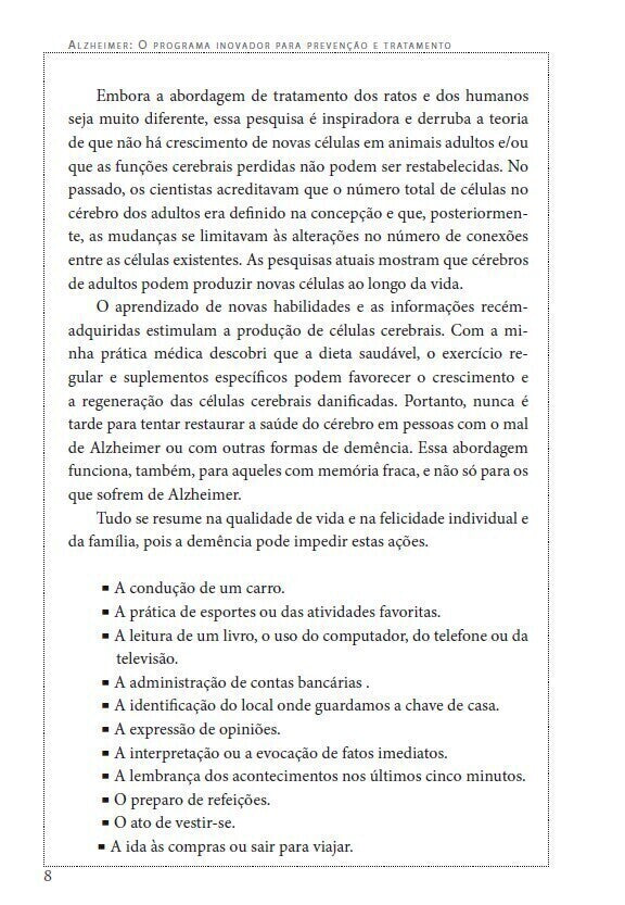 Alzheimer - o Programa Inovador para Prevenção e Tratamento