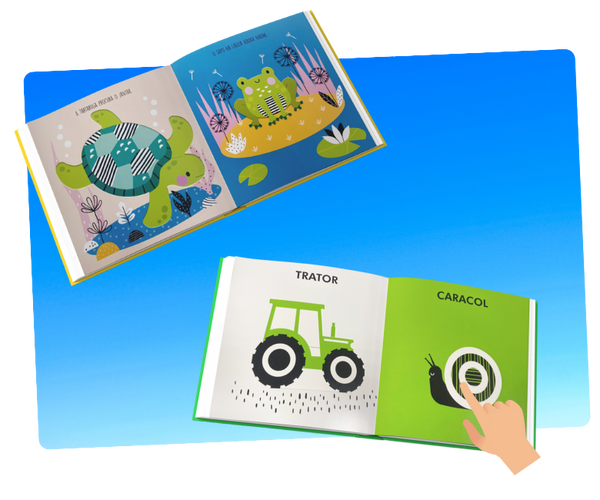 Kit Reconhecimento de Animais e Objetos - 5 Livros para Bebês