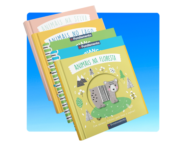 Kit Reconhecimento de Animais e Objetos - 5 Livros para Bebês