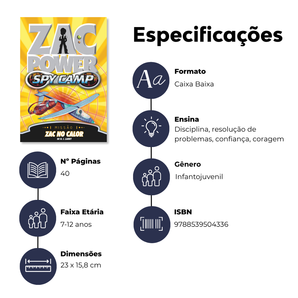 Zac Power Spy Camp - Zac no Calor