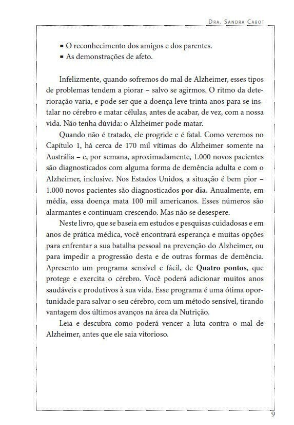 Alzheimer - o Programa Inovador para Prevenção e Tratamento