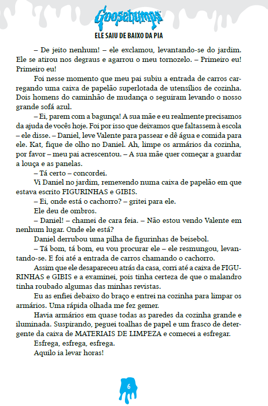 Kit Goosebumps - Seu Filho Mais Corajoso! 6 Livros