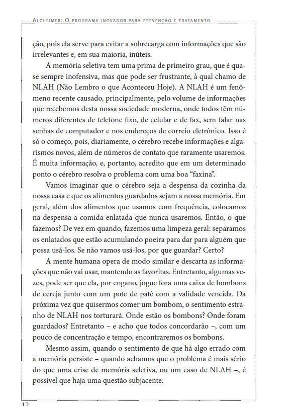 Alzheimer - o Programa Inovador para Prevenção e Tratamento