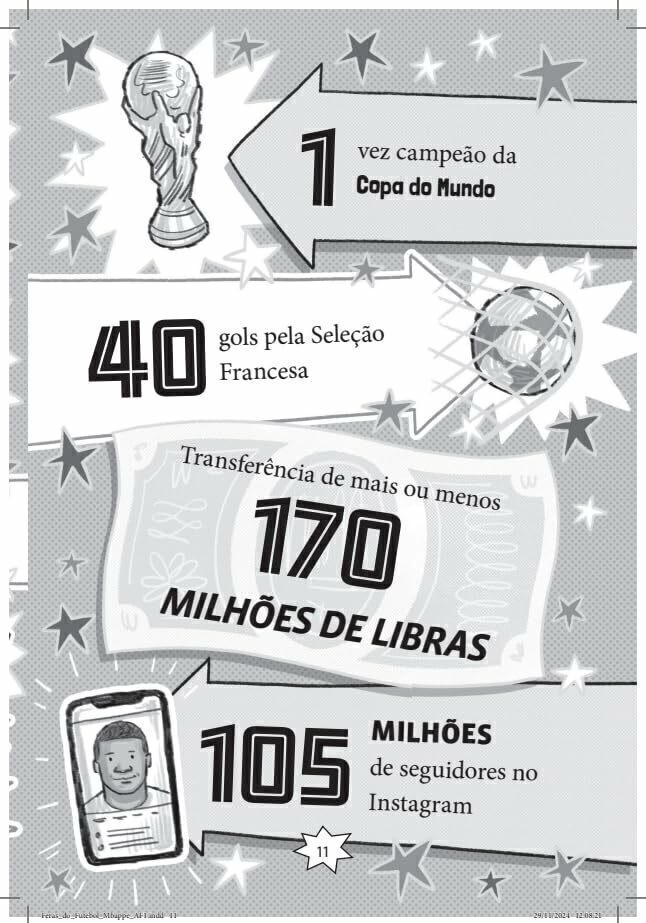 Kit Feras do Futebol - 3 Livros (Mbappé + CR7 + Messi)