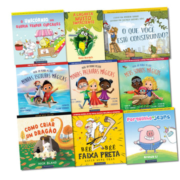 Kit Como Criar Filhos Fortes e Mais Felizes (9 Livros Infantis para 3-6 Anos - Picture Books)