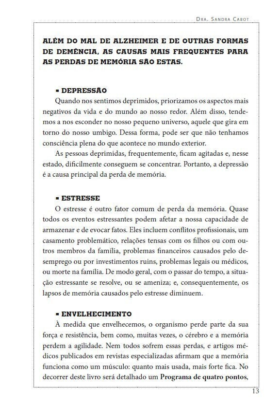 Alzheimer - o Programa Inovador para Prevenção e Tratamento