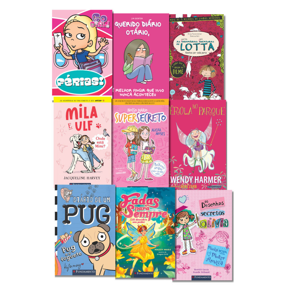 Kit Best-Sellers Fundamento - 9 Livros (Meninas 7-11 Anos)