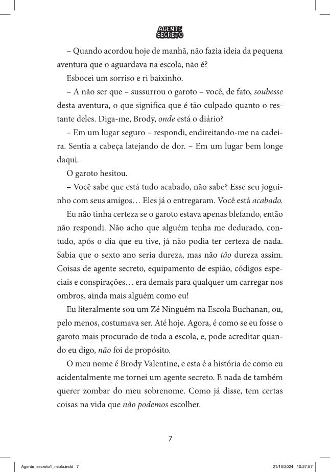 Kit Agente Secreto - 2 Livros (1 ao 2)