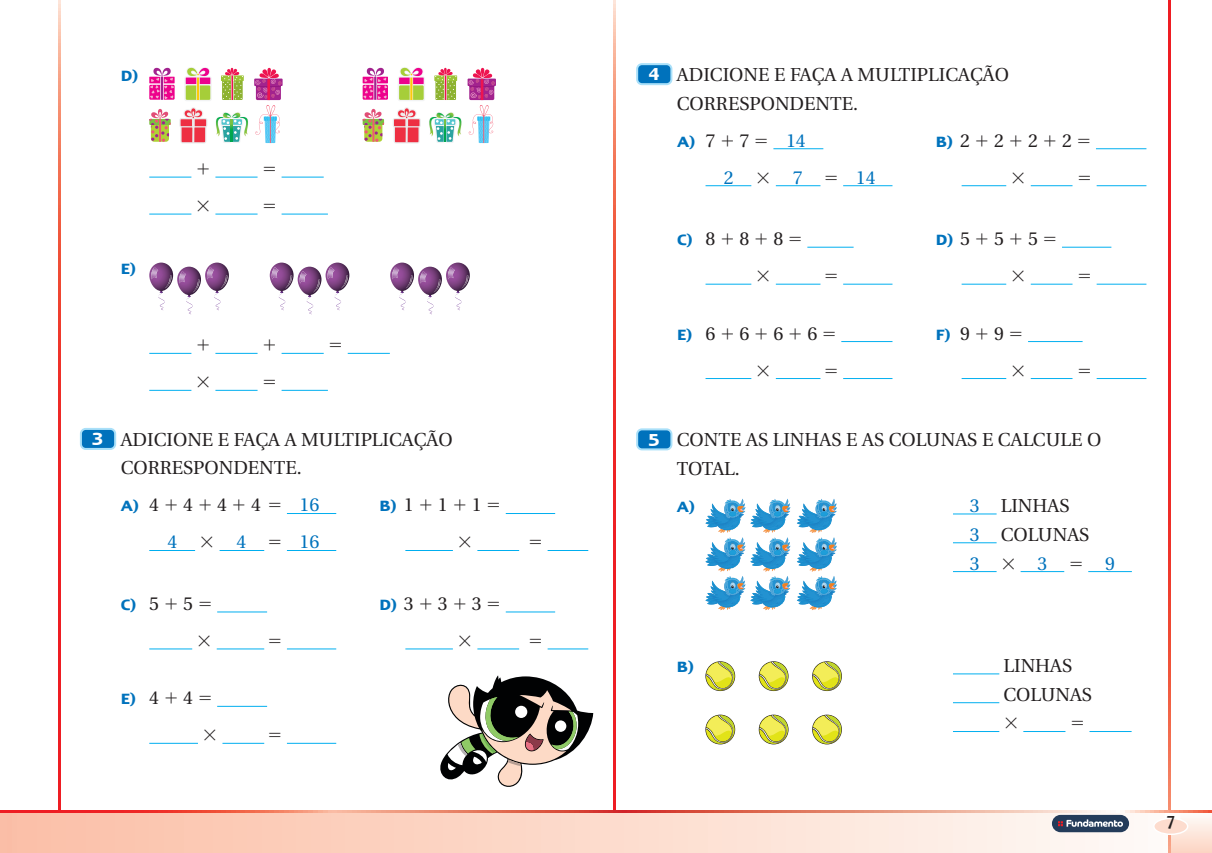 Superpoderes com Matemática B  (2º Ano Fundamental)