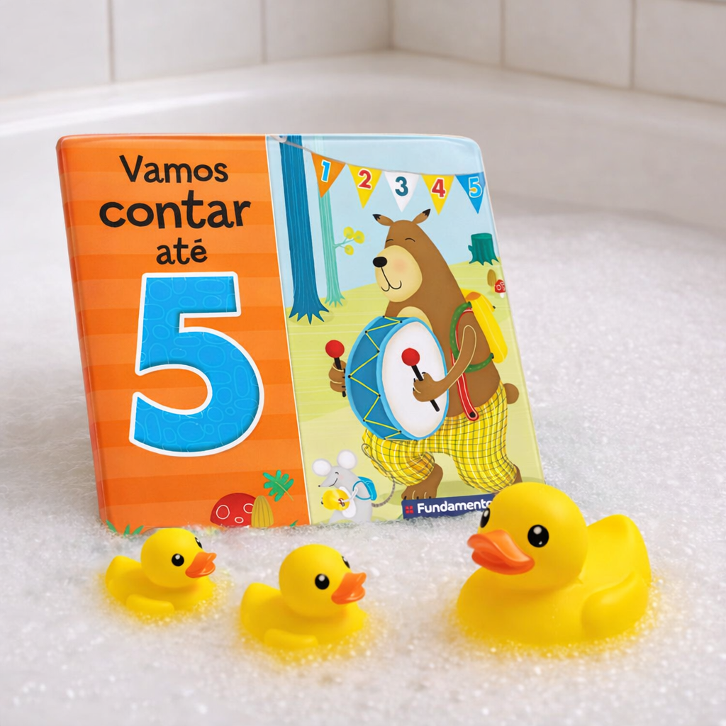 Kit 4 Livros Infantis de Banho para Bebês