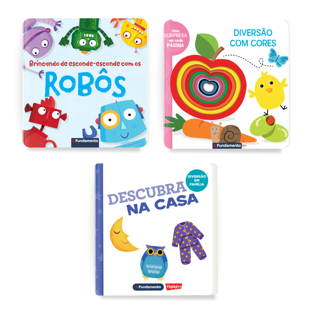 Kit Aprendendo Cores - 3 Livros para Bebês