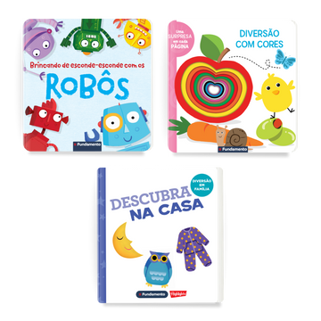 Kit Aprendendo Cores - 3 Livros para Bebês