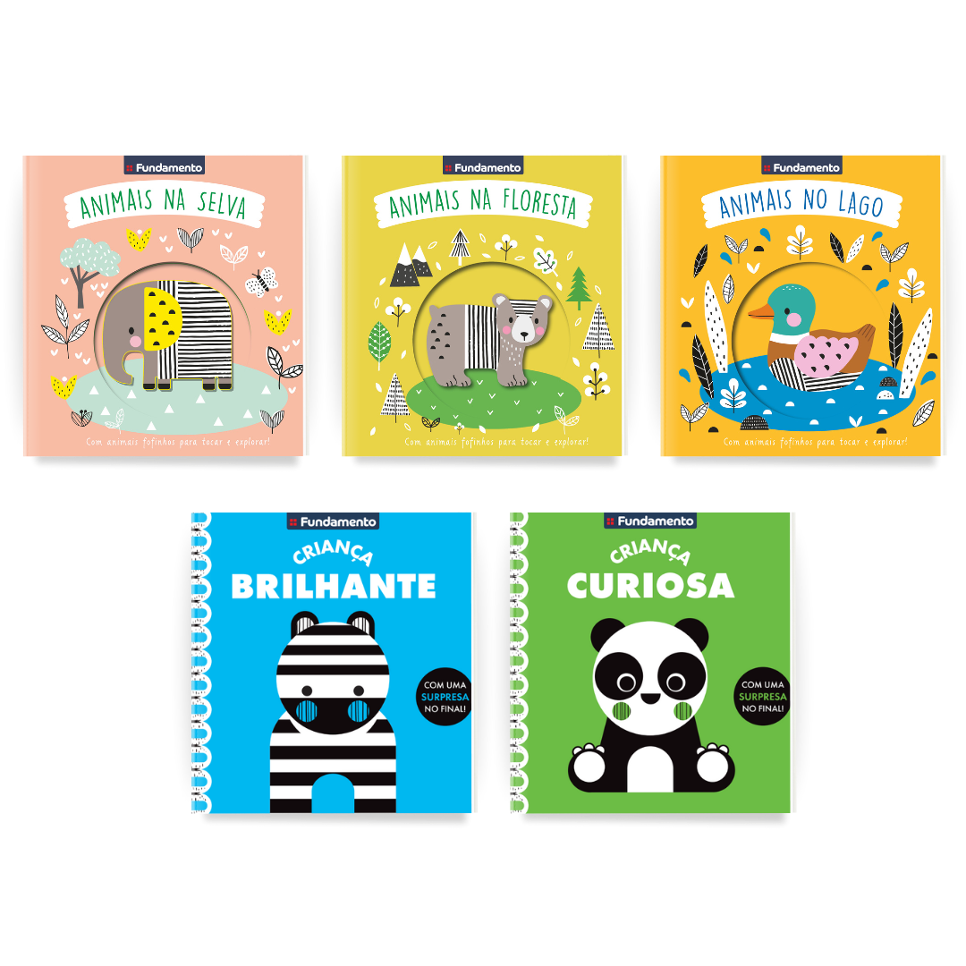 Kit Reconhecimento de Animais e Objetos - 5 Livros