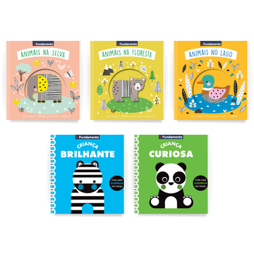 Kit Reconhecimento de Animais e Objetos - 5 Livros