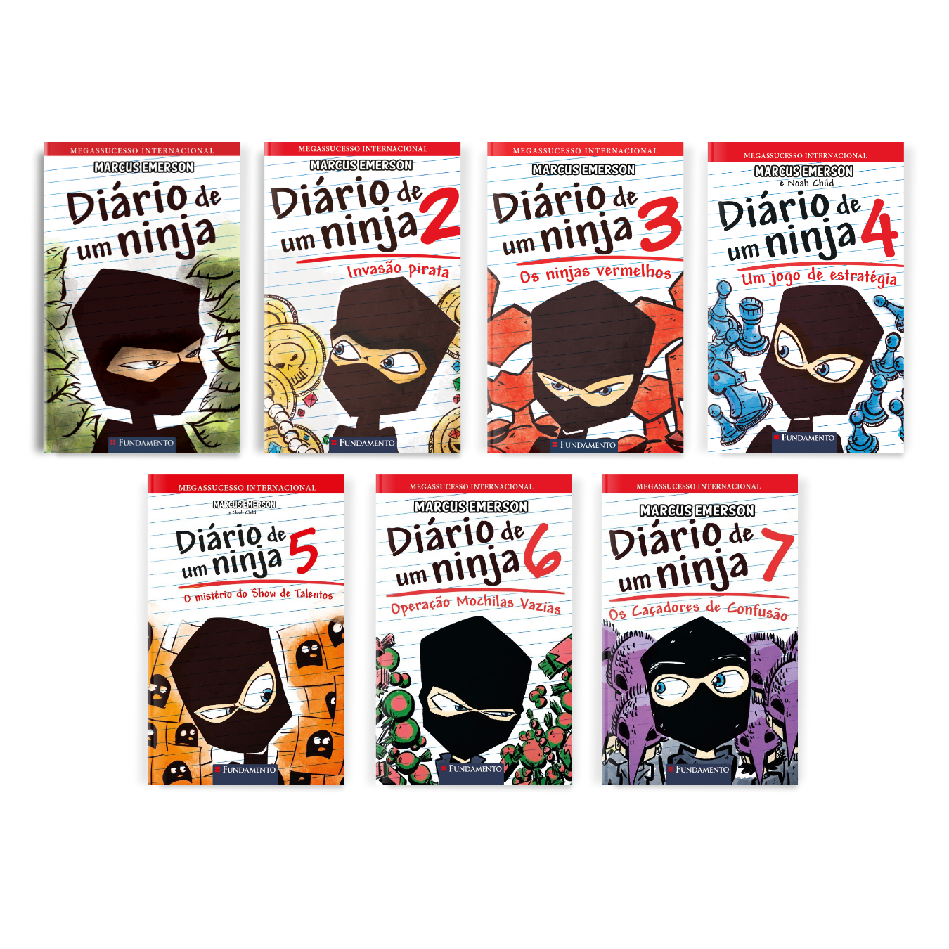 Kit Diário de Um Ninja - 7 Livros (1 Ao 7)