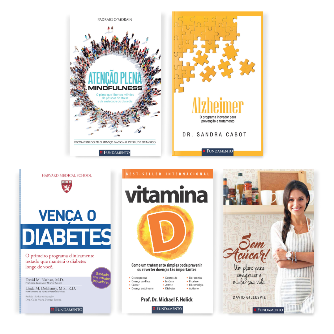 Kit Como Viver Mais e Melhor - 5 Livros