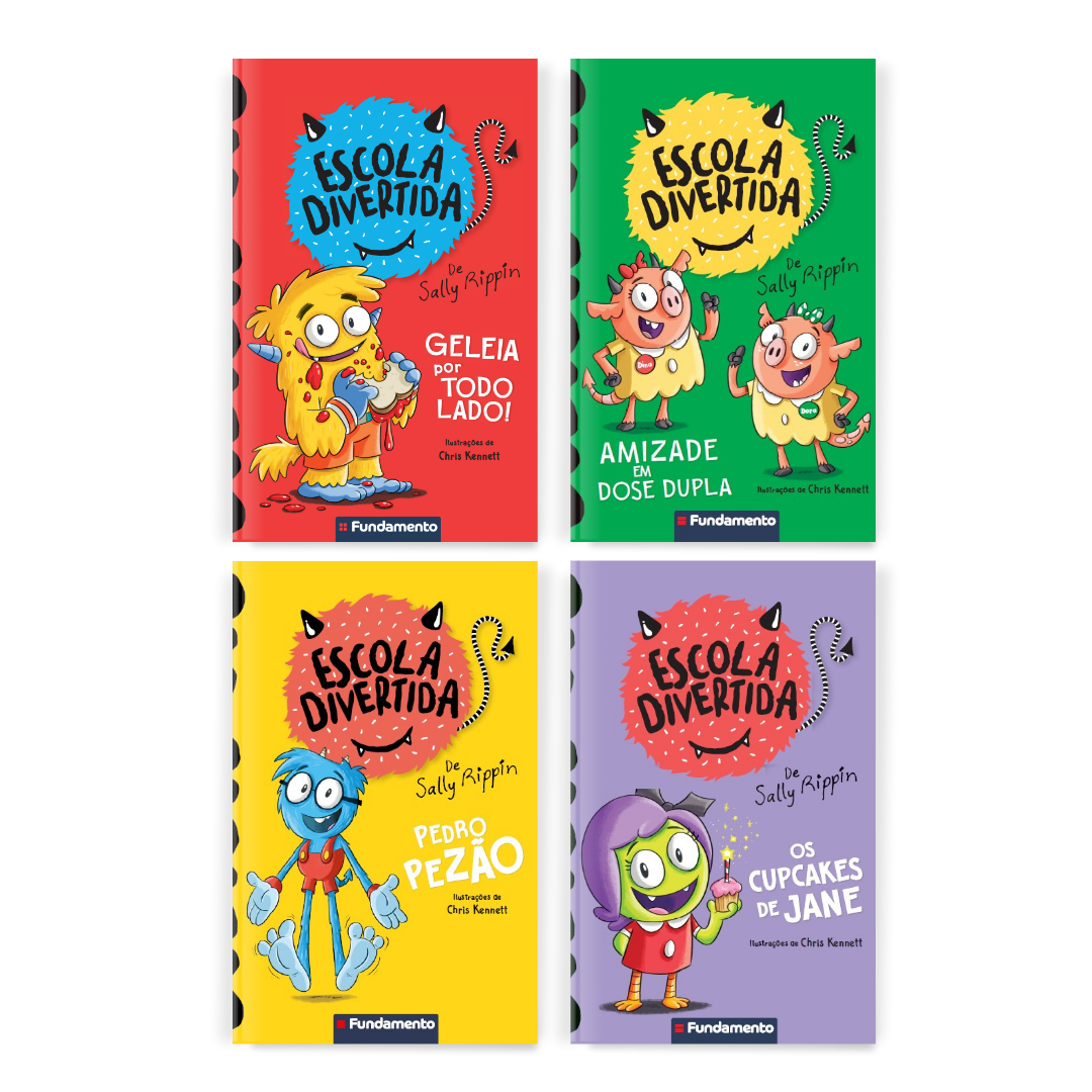 Kit Escola Divertida - 4 Livros (2 Ao 5)