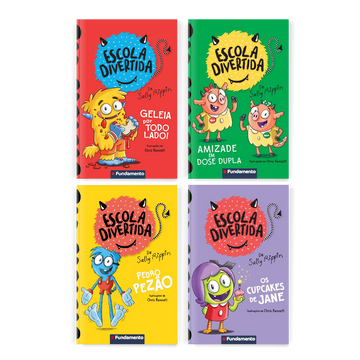 Kit Escola Divertida - 4 Livros (2 Ao 5)