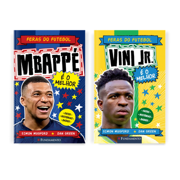 Kit Feras do Futebol - 2 Livros  (Mbappé + Vini Jr)
