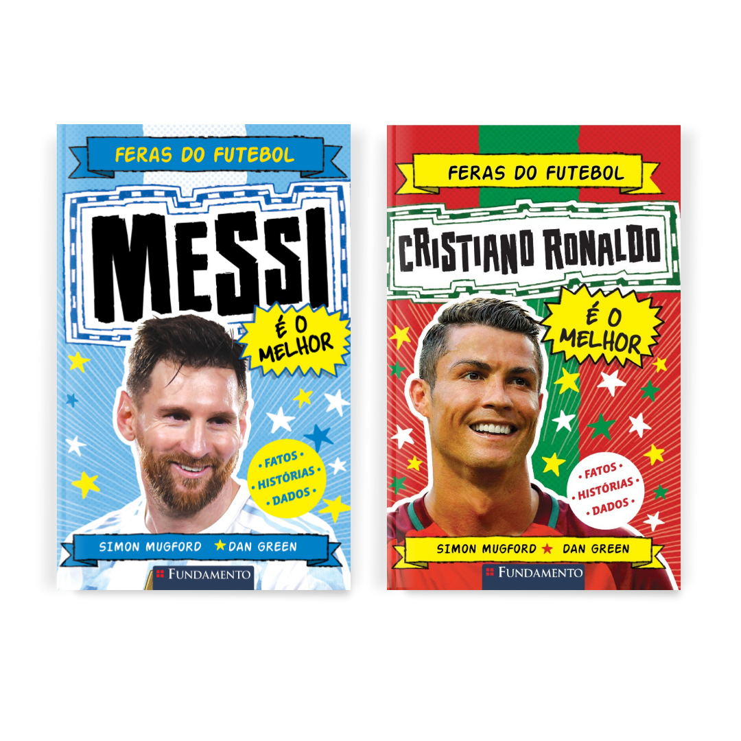 Kit Feras do Futebol - 2 Livros (CR7 e Messi)
