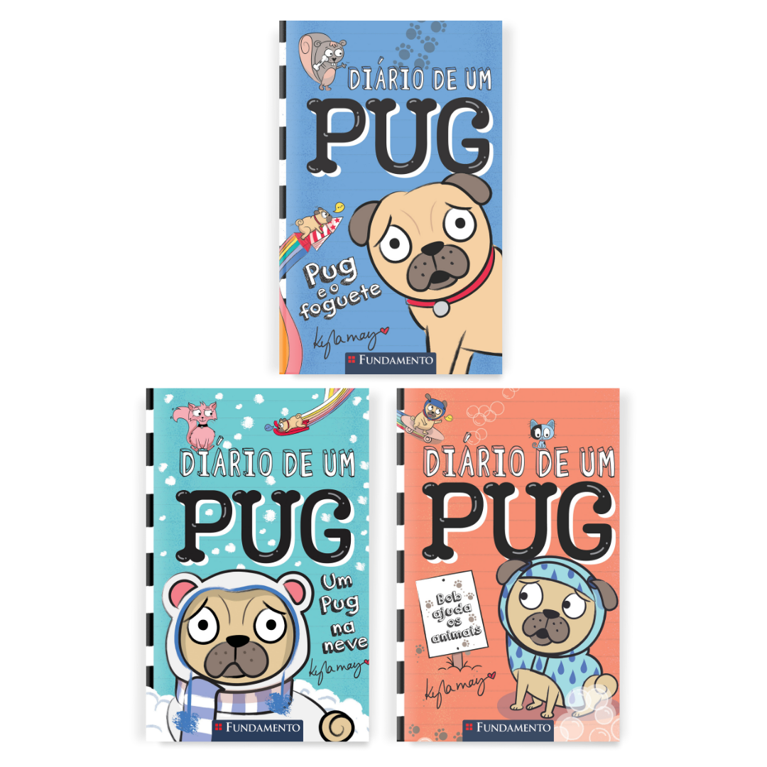 Kit Diário de um Pug - 3 Livros (1 ao 3)