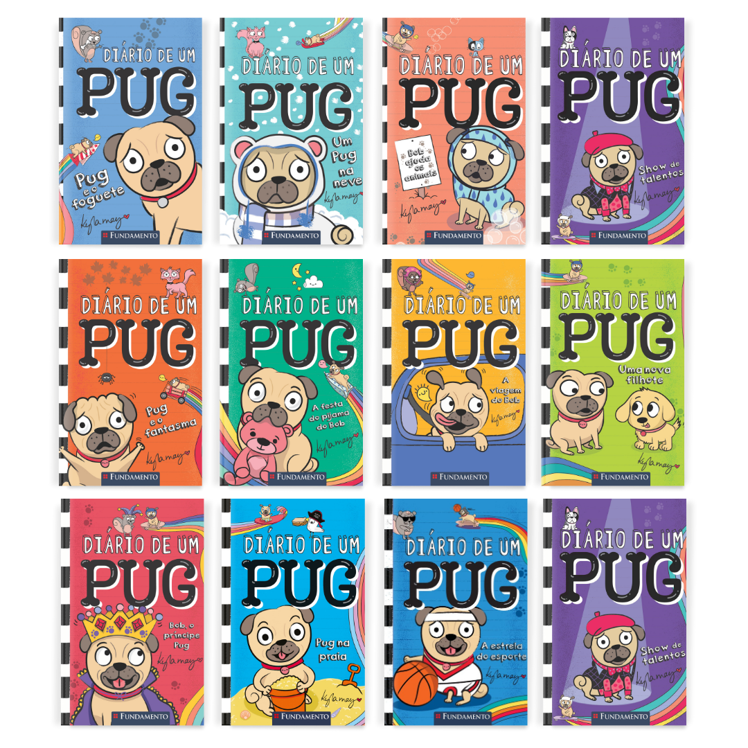 Kit Diário de Um Pug - 12 Livros (1 ao 12)