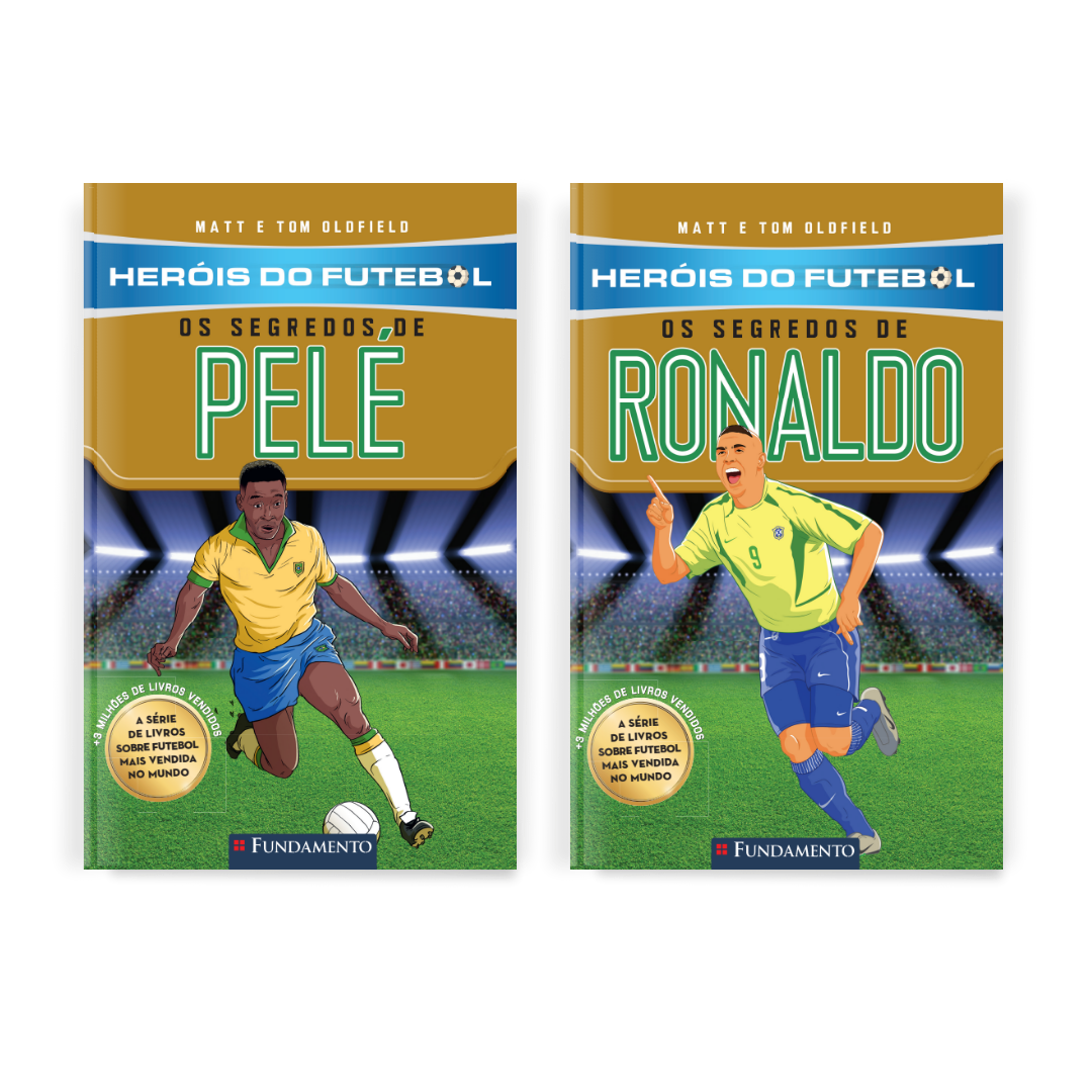 Kit Heróis do Futebol - 2 Livros (Pelé e Ronaldo Fenômeno)