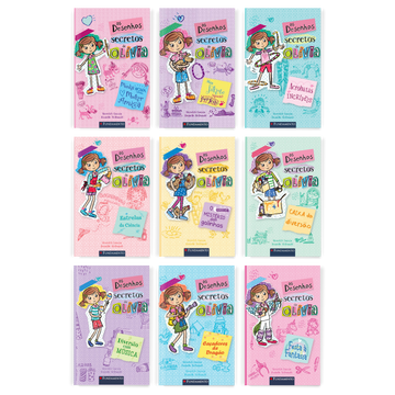 Kit Os Desenhos Secretos de Olivia - 9 Livros (1 Ao 9)