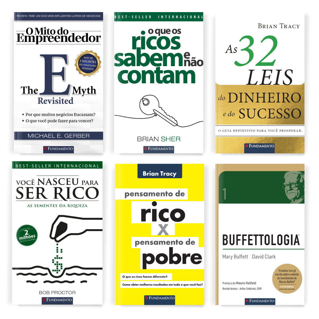 Kit Educação Financeira - 6 Livros Best-Sellers