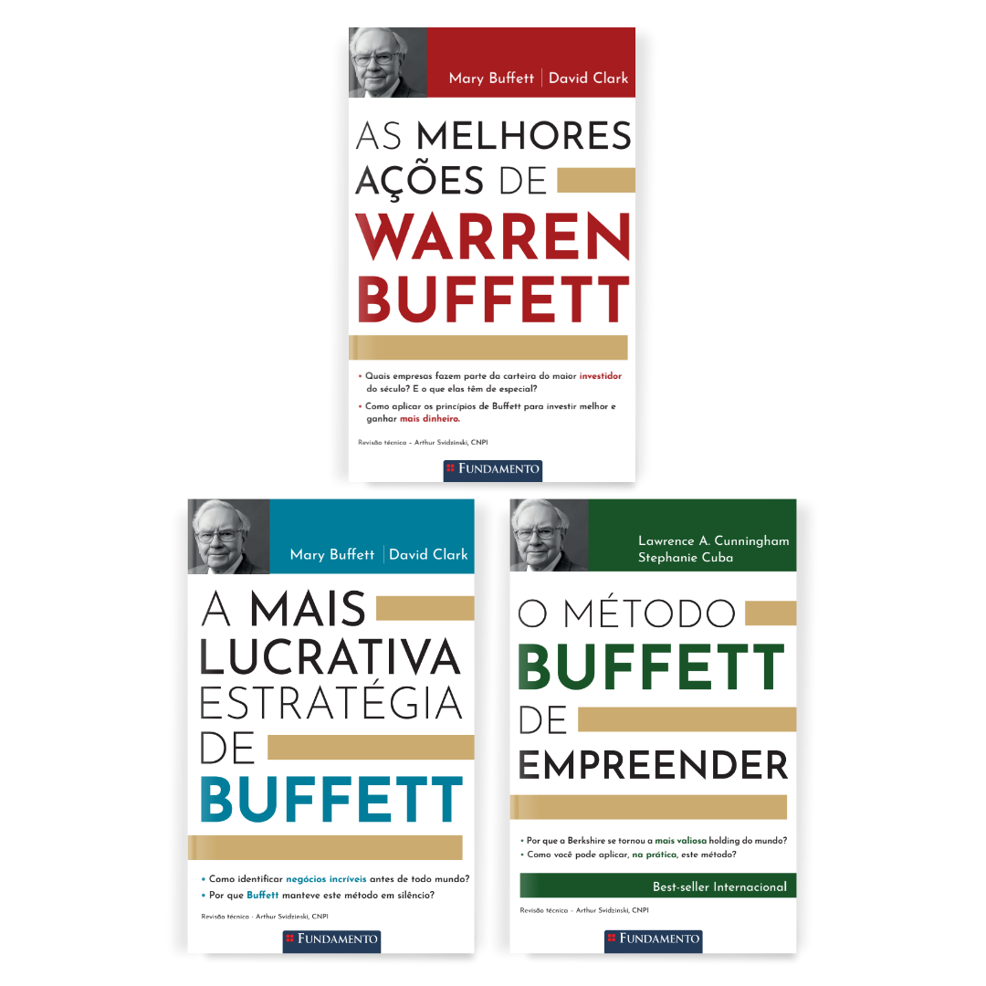Kit Investidor Profissional: Aprenda com Warren Buffett - 3 Livros