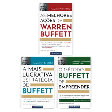 Kit Investidor Profissional: Aprenda com Warren Buffett - 3 Livros