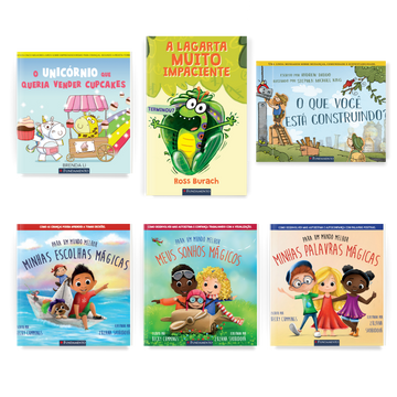 Kit Como Criar Filhos Fortes e Mais Felizes - 6 Livros Infantis para 3-6 Anos