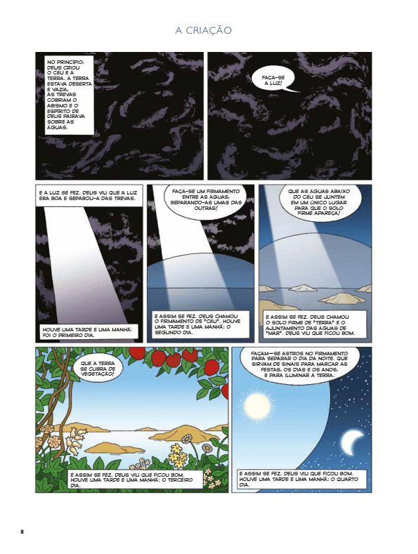 A Bíblia Sagrada em Quadrinhos - Editora Fundamento livro_infantil