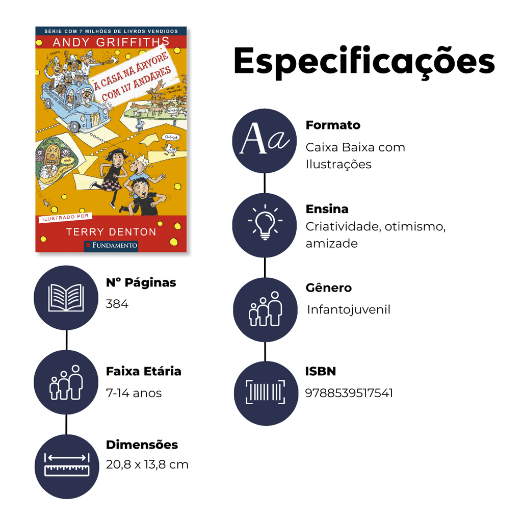 A Casa na Árvore com 117 Andares - Editora Fundamento livro_infantil