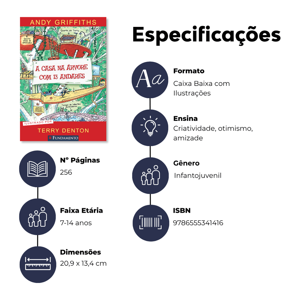 A Casa na Árvore com 13 Andares - Editora Fundamento livro_infantil