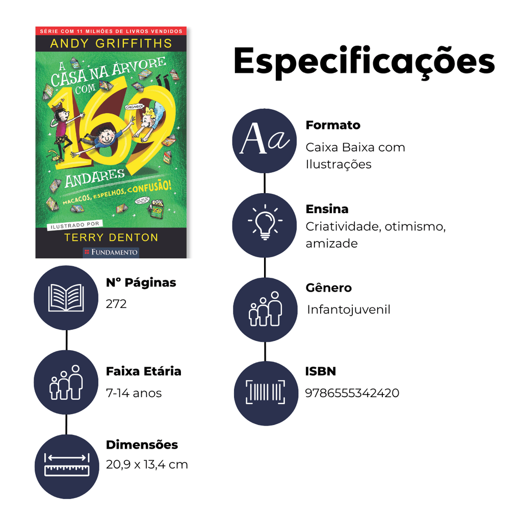A Casa na Árvore com 169 Andares - Editora Fundamento livro_infantil