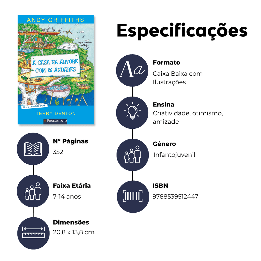 A Casa na Árvore com 26 Andares - Editora Fundamento livro_infantil