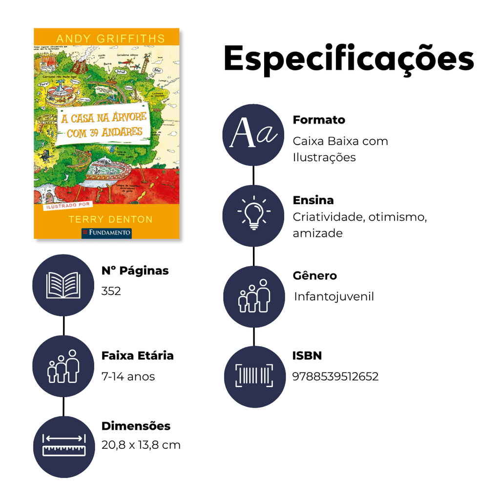 A Casa na Árvore com 39 Andares - Editora Fundamento livro_infantil